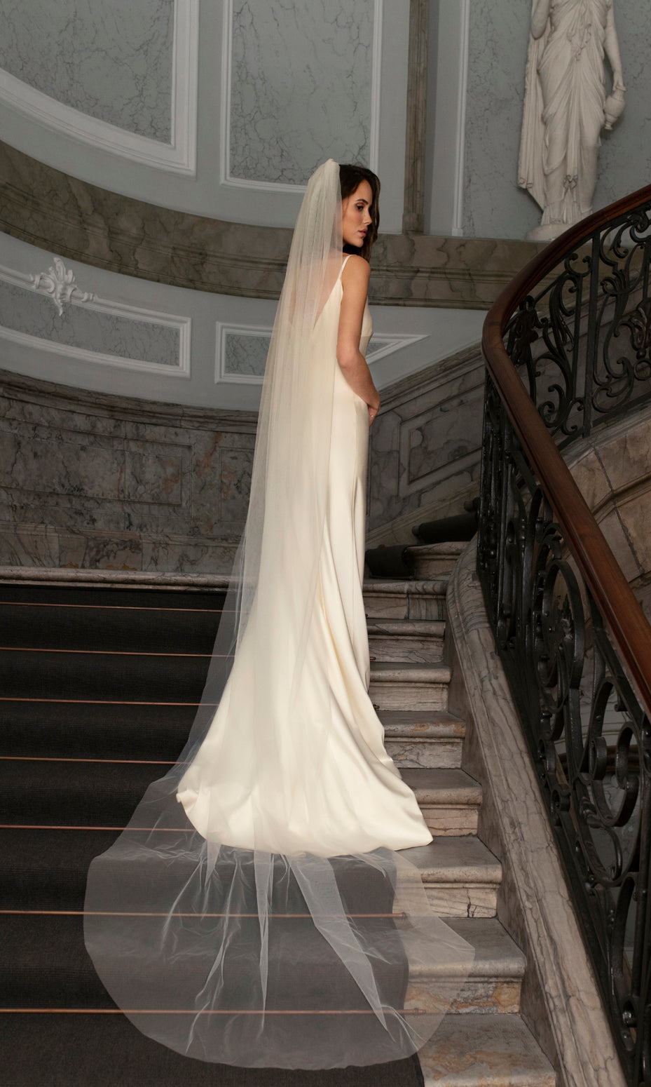 Brudeslør enkelt slør